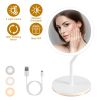 7.48In 5X Magnifying Lighted Makeup Mirror Dimmable Magnification Mirror With Lights Lighted Vanity Mirror with 3 Light Colors GPCT5248